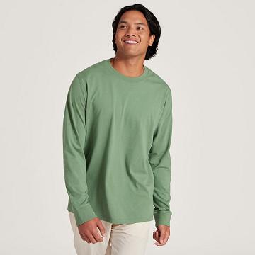 Allbirds Allgood Puuvilla Long Sleeve Miesten T Paidat Vihreä | FI4766YU