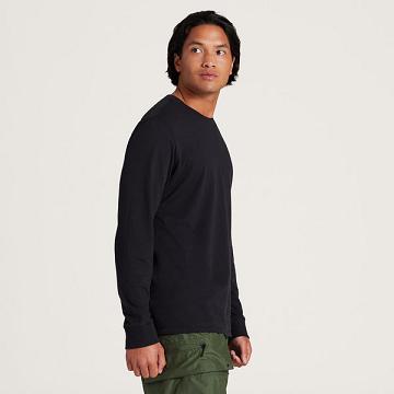 Allbirds Allgood Puuvilla Long Sleeve Miesten T Paidat Mustat | FI4768RW