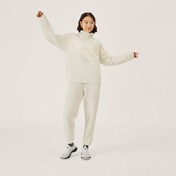 Allbirds Fluff Fleece Naisten Housut Valkoinen | FI4290FM