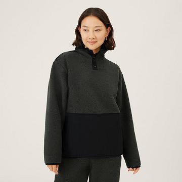 Allbirds Fluff Fleece Pullover Naisten Huppari Mustat | FI4278NB