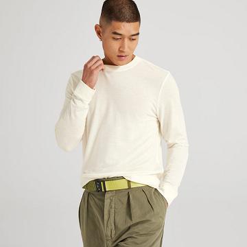 Allbirds Long Sleeve Sea Miesten T Paidat Valkoinen | FI4771QZ