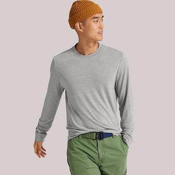 Allbirds Long Sleeve Sea Miesten T Paidat Harmaat | FI4772MA