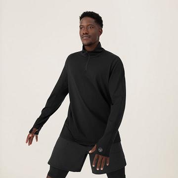 Allbirds Performance Quarter Zip Miesten Huppari Mustat | FI4728PQ