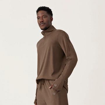 Allbirds Performance Quarter Zip Miesten Huppari Ruskea | FI4729HK